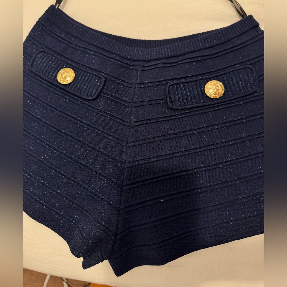 Retrofete Metallic Navy Mini Short Set - Picture 7 of 8